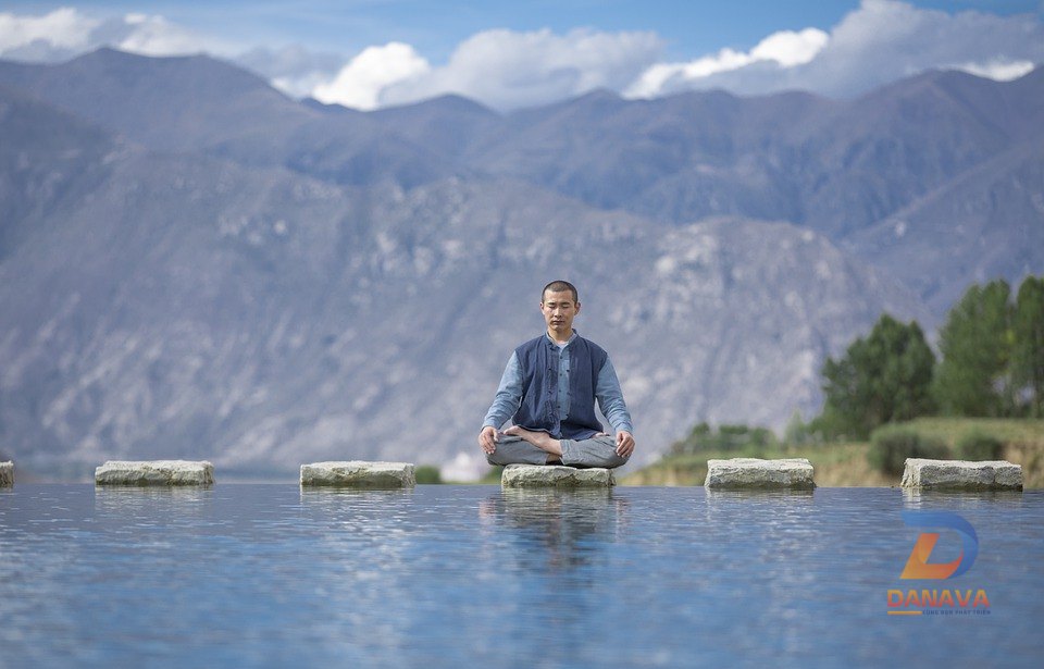 Không gian tập yoga thư thái tại nhà