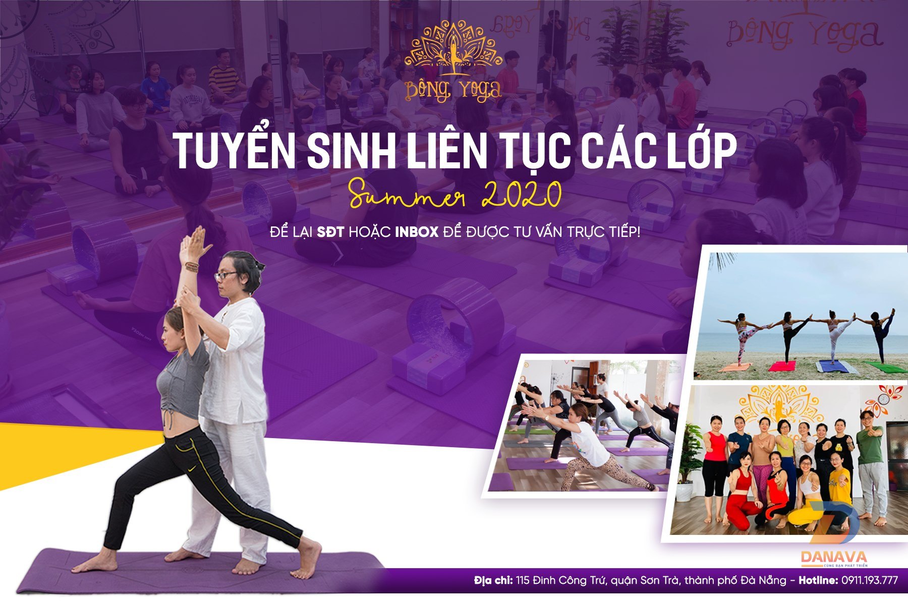 Bông Yoga Đà Nẵng: Tập chậm mà chắc, đủ lớp cho mọi lứa tuổi