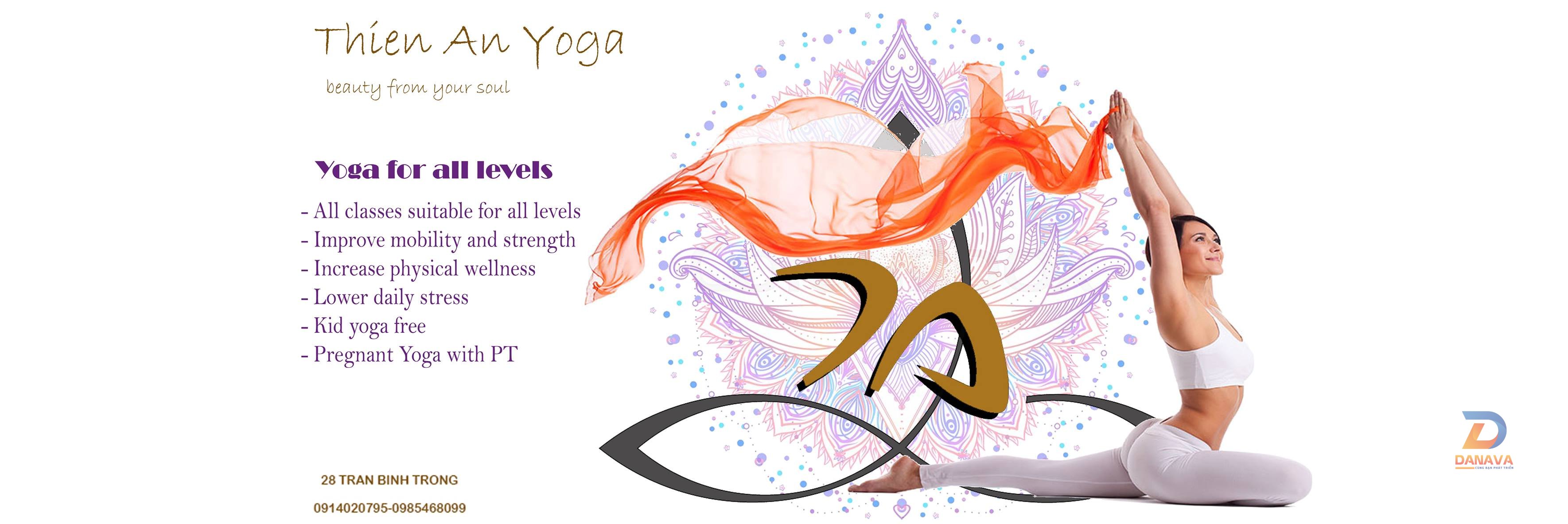 Không gian xanh mát tại Thiên Ân Yoga Đà Nẵng