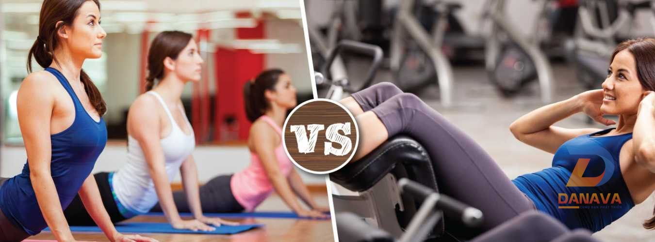 So sánh yoga và gym